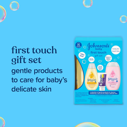 Johnson's Baby First Touch Gift Set, 3 Items