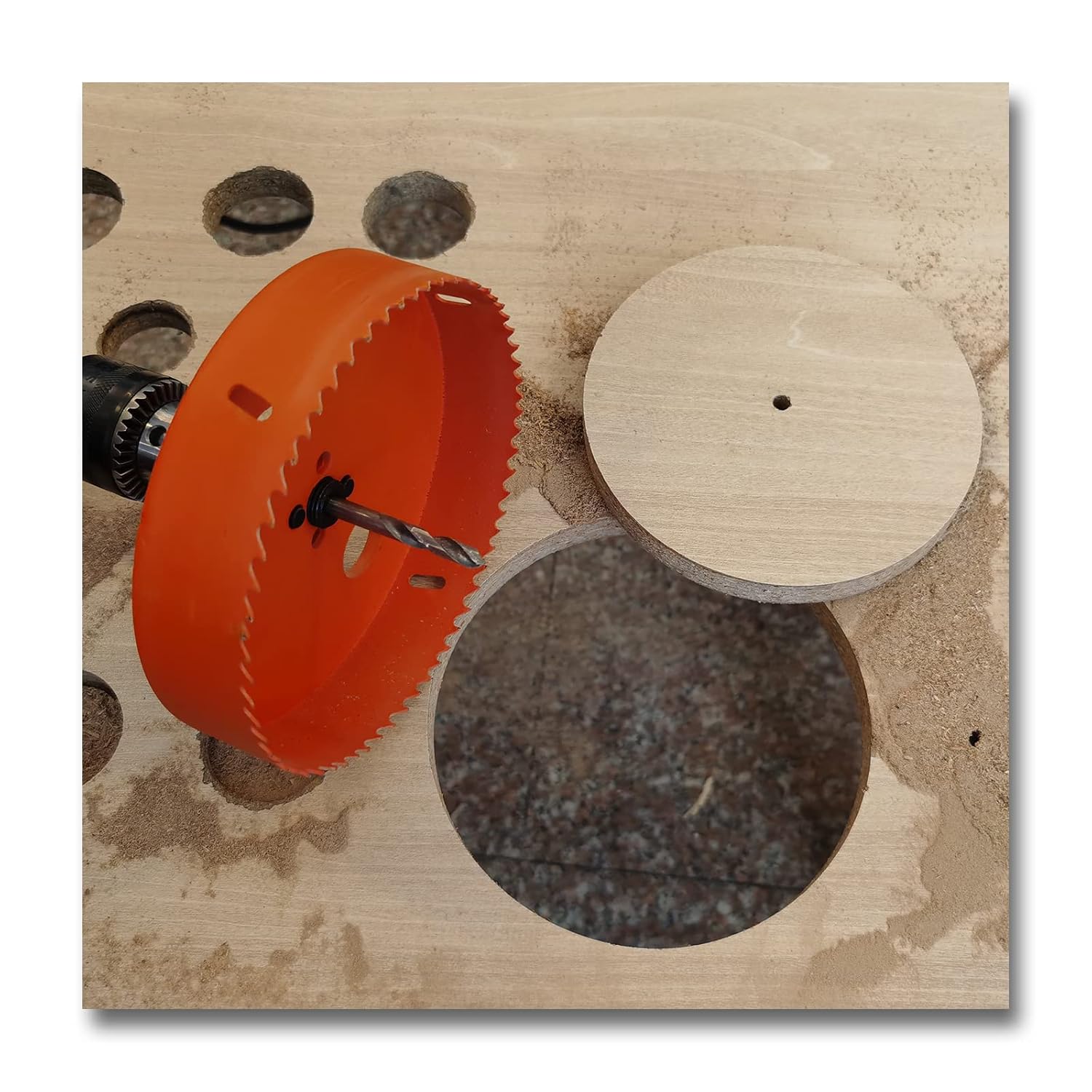6 inch Hole Saw for Wood, Metal, Plastic & Drywall, with Arbor