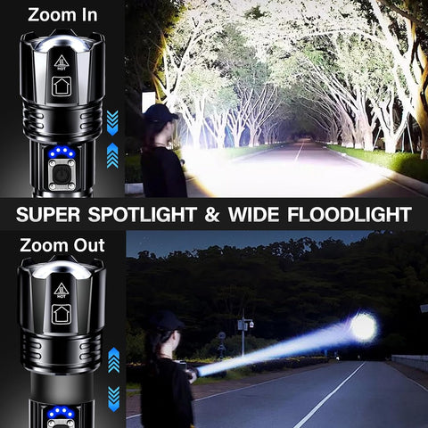 AKNEAR Rechargeable LED Flashlight High Lumens Super Bright