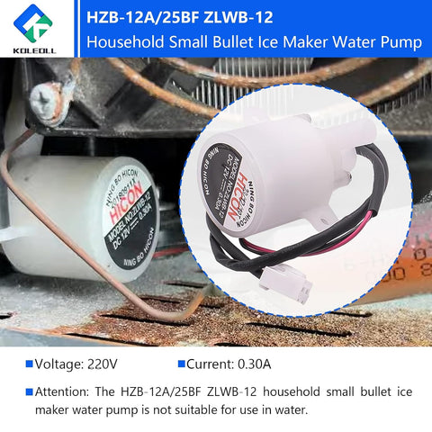 HZB-12A/25BF ZLWB-12 Household Small Bullet Ice Maker Water Pump