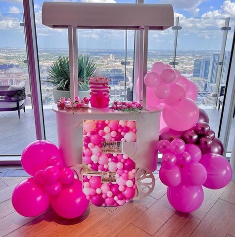 Pink Balloons Metallic Pink Balloon, 50Pcs 12Inch Hot Pink Chrome Pink Latex Balloons Light Pink Balloon and Dark Magenta Pink Balloons for Birthday,Baby Shower,Princess Theme Party Decorations