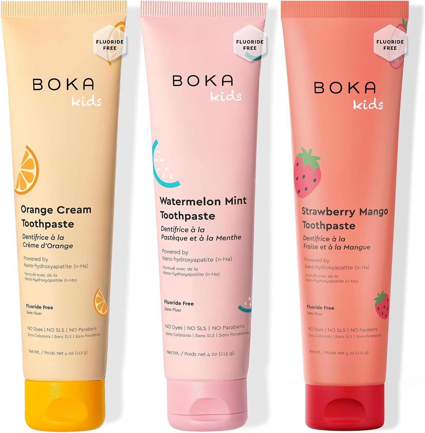 Boka Kids Toothpaste - Fluoride Free Nano Hydroxyapatite Toothpaste