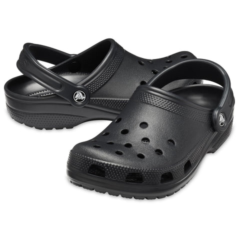 Crocs Unisex-Adult Classic Clog, Clogs for Women and Men, Black, 13 Women/11 Men