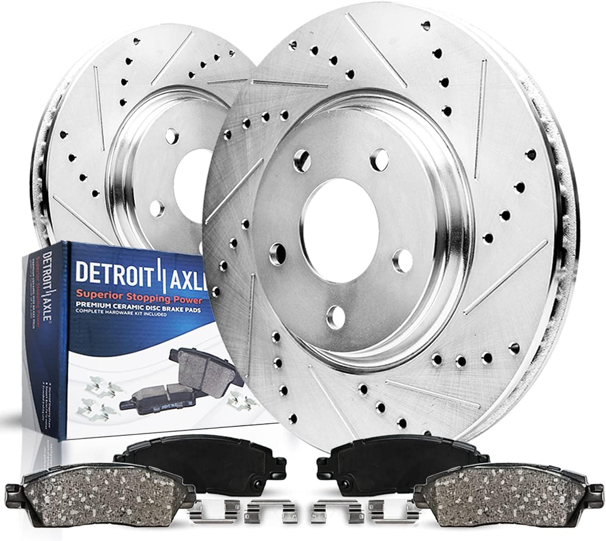 Detroit Axle - Front Brake Kit for Chevy Malibu Classic Pontiac Grand Am