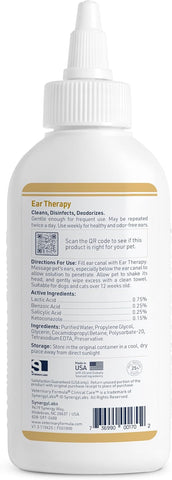 Veterinary Formula Clinical Care Ear Therapy Cleaner for Dogs & Cats, 4 oz