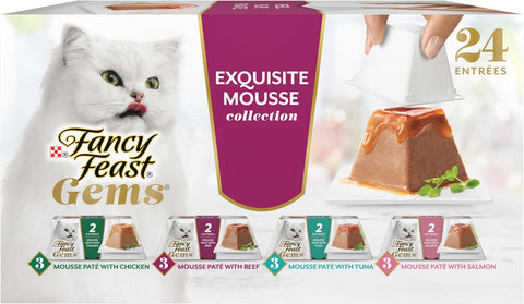 Purina Fancy Feast Gems Salmon Variety Pack Wet Cat Food, 4 oz, 12-Pack