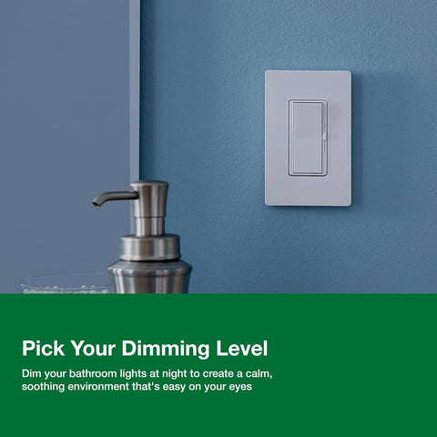 Lutron Diva LED+ Dimmer Switch, Paddle Dimmer, Single Pole/3-way