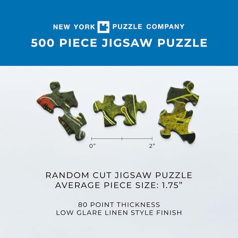 New York Puzzle Company - Sunset Magazine Cactus Blooms - 500 Piece Jigsaw Puzzle for Adults