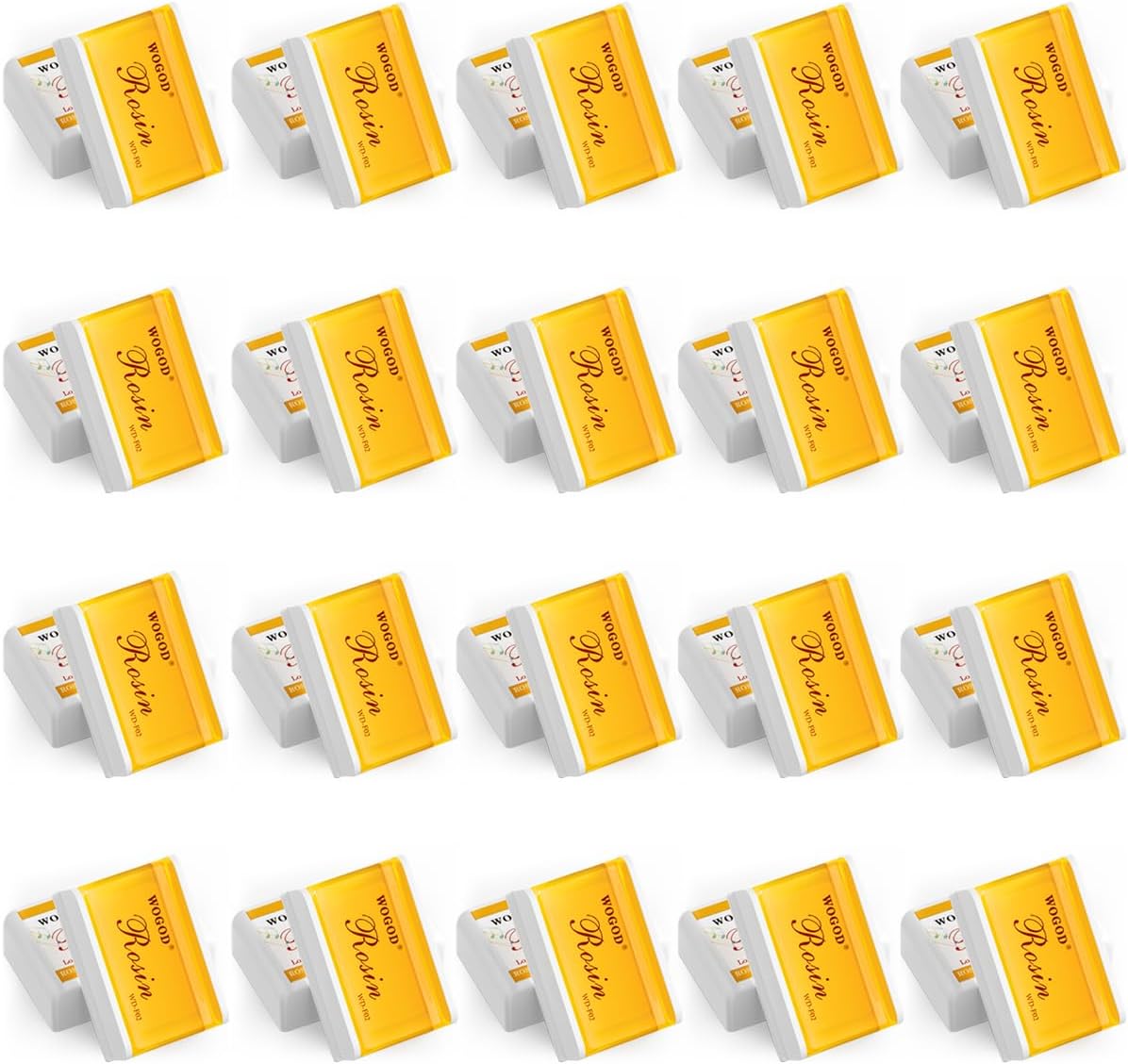 Rosin Violin Rosin Light Low Dust Rosin 20 Pack for Bows for Violin Viola and Cello (F02-20Pack)