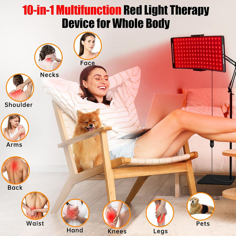 Red Light Therapy for Face and Body, Infrared Red Light Therapy Lamp