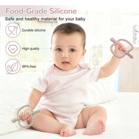 MISSLILI Baby Teething Toys for Babies 0-36 Months – Anti-Choking Design