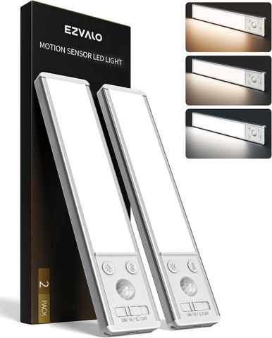 EZVALO 8" Rechargeable Motion Sensor Lights, Under Cabinet Lights