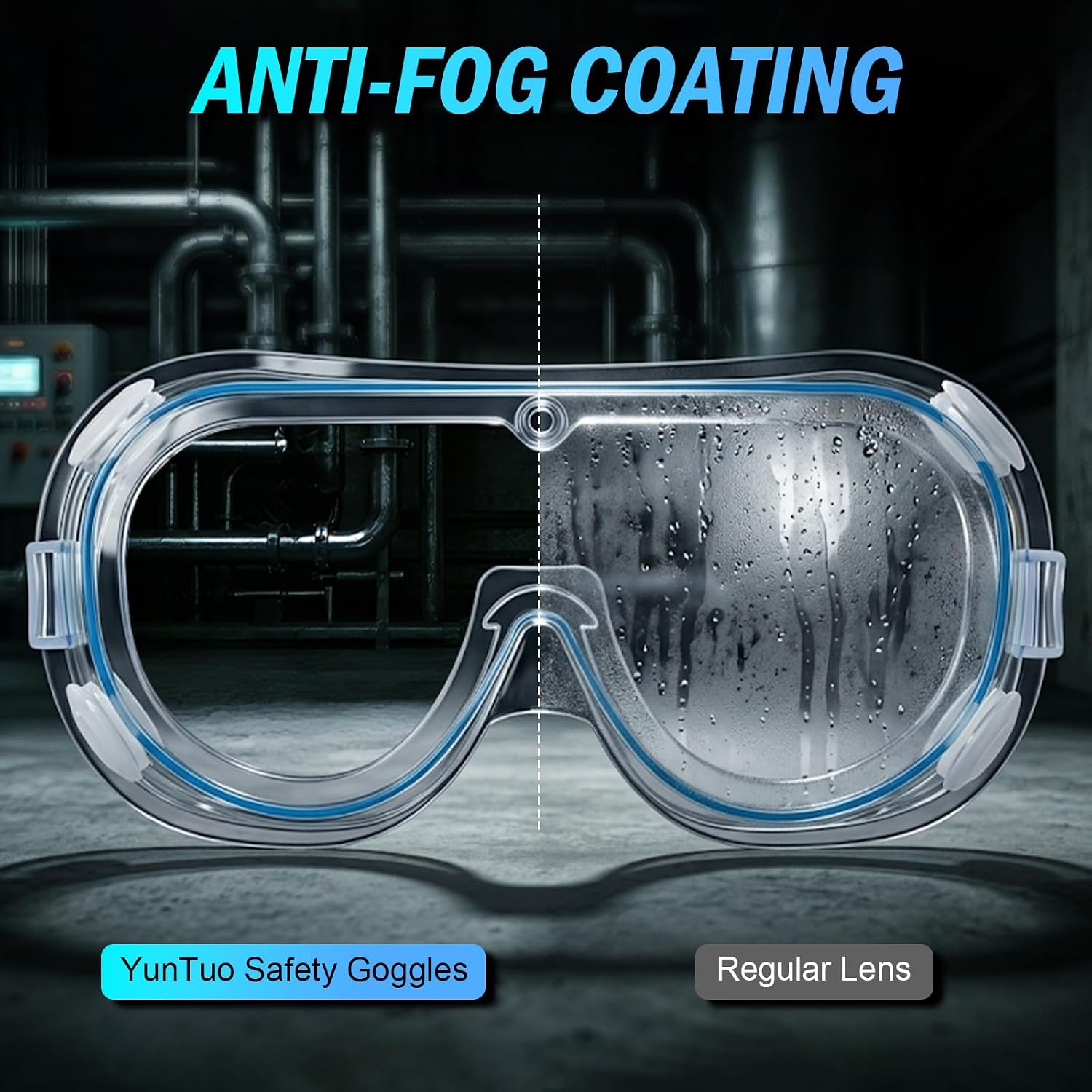 5 Pack Safety Goggles, Protective Safety Glasses, Soft Crystal Clear Eye Protection - Perfect for Construction, Shooting, Industrial, and More