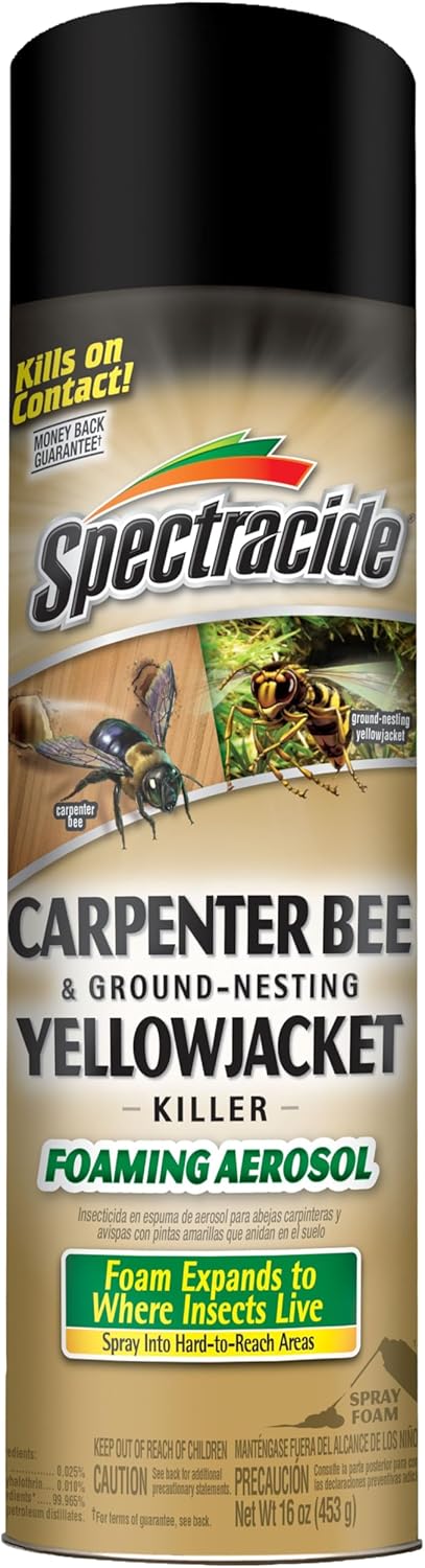 Spectracide Carpenter Bee & Gound-Nesting Yellowjacket Killer, 16 Oz