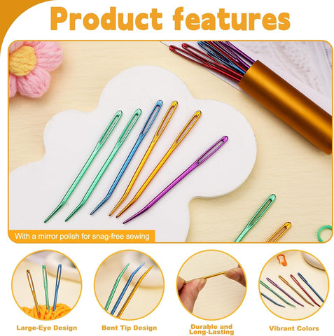 UOOU 10 Pcs Yarn Needles, Darning Needle, Tapestry Needles for Yarn