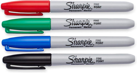 SHARPIE Permanent Markers, Fine Point (Pack of 2)