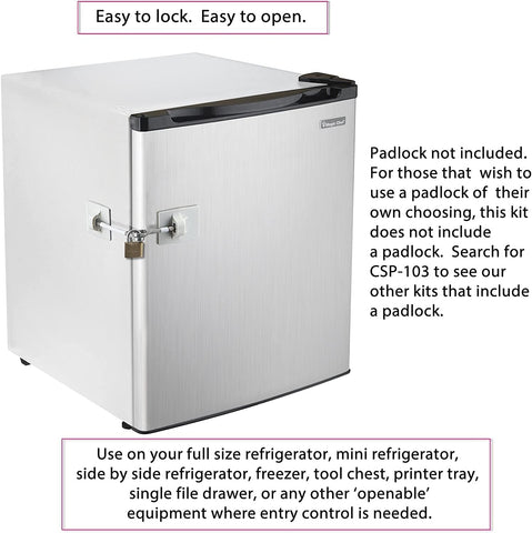 2-Pack Refrigerator Lock (White Without Padlock)