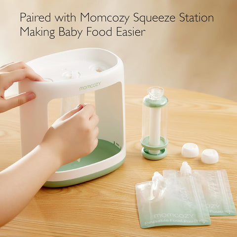 Momcozy Reusable Baby Food Pouches, Baby Food Maker Pouches for Toddlers