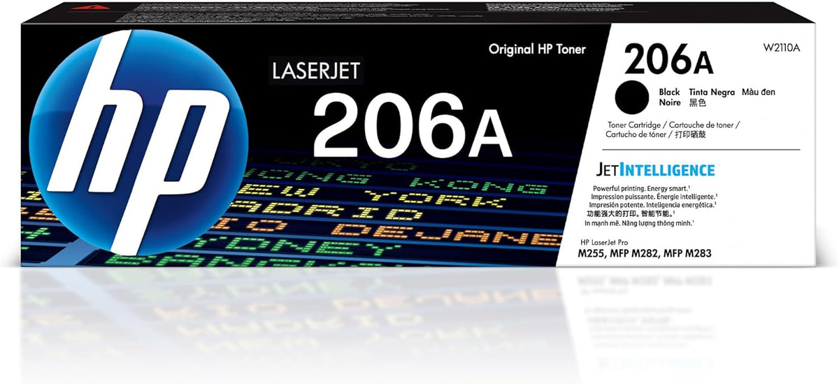 HP 206A Black Toner Cartridge | Works with Color LaserJet Pro M255, MFP M282, M283 Series | W2110A