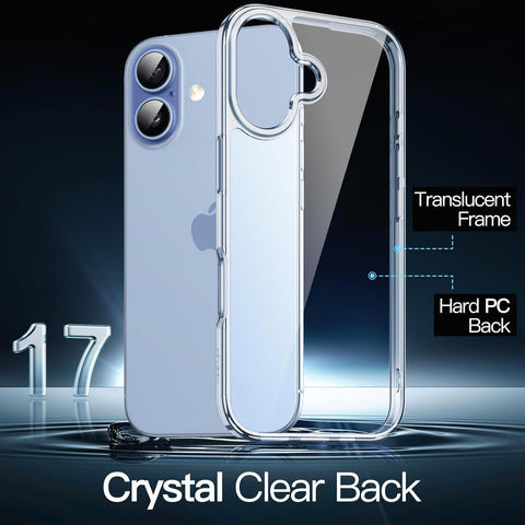 JETech Case for iPhone 17, Anti-Yellowing, Mist Blue