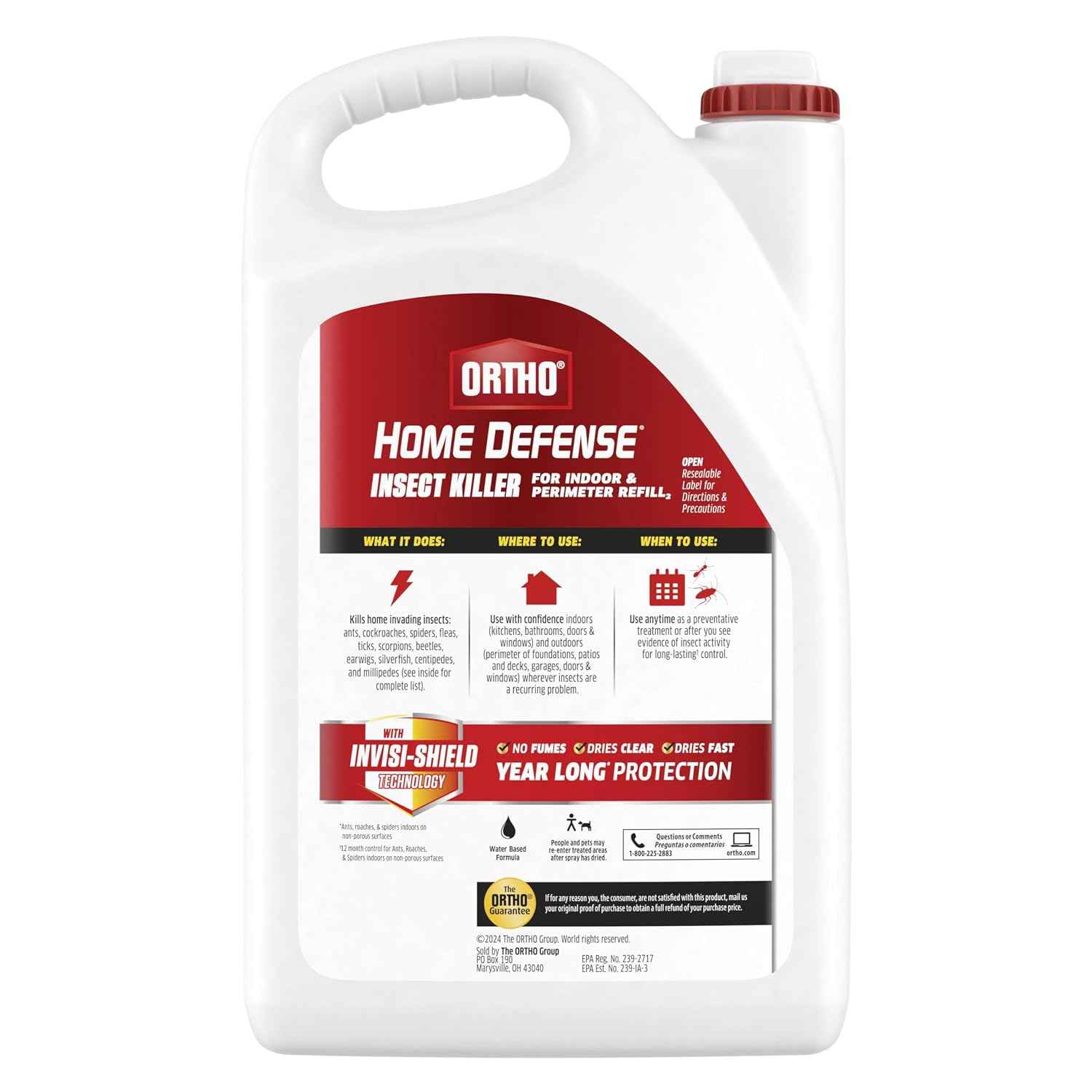 Ortho Home Defense Insect Killer for Indoor & Perimeter Refill2, 1 gal.
