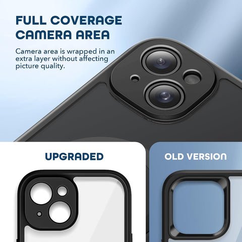 TIESZEN for iPhone 15 Plus Case, Compatible with MagSafe, Black