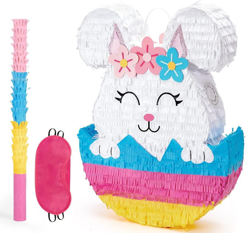 WERNNSAI Easter Bunny Piñata - Easter Rabbit Piñata, Spring Party Decor