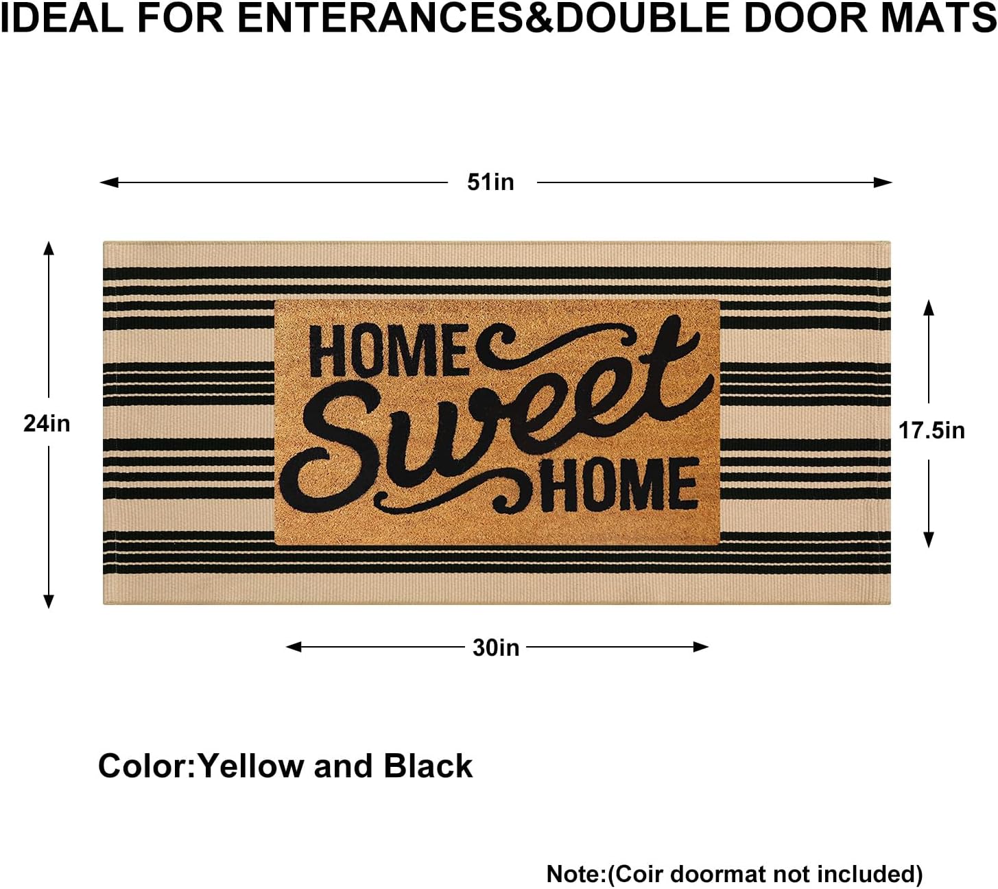 KIMODE Front Door Mats Outdoor Fall Porch Rug Doormats Outdoor Entrance