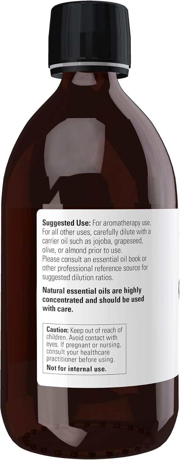 NOW Essential Oils, Lavender Oil, Steam Distilled, Undiluted, 16 fl. oz