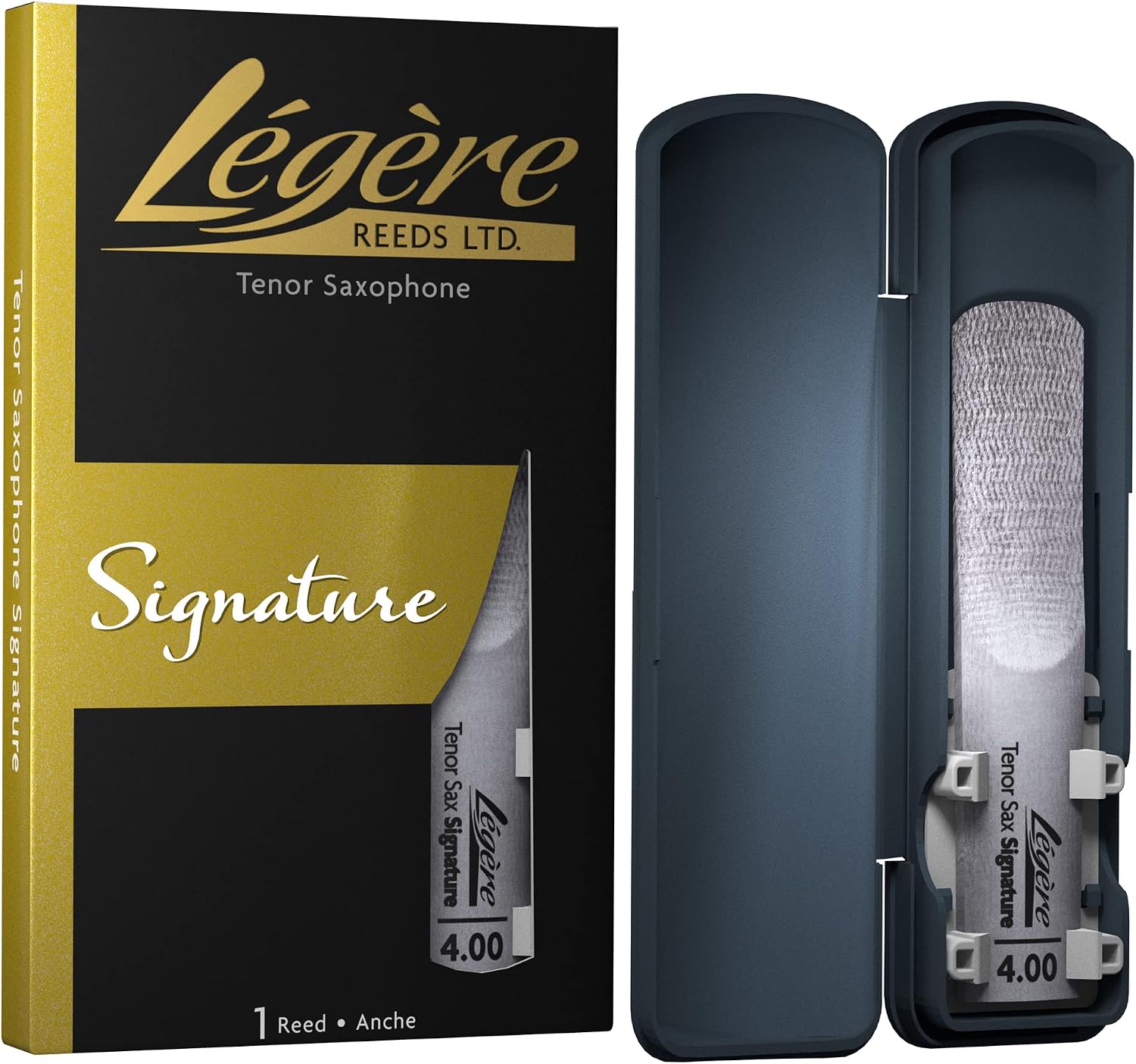 Légère Reeds - Tenor Saxophone Reed, Signature, Strength 4.00 (TSG4.00) - Premium Synthetic Woodwind Reed