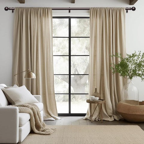 Red Bronze Curtain Rod 36-60 Inch, 1 Inch Adjustable Heavy Duty Curtain Rods for Windows, Decorative Modern Window Treatment Rods, Telescopic Splicing Metal Drapery Pole, Easy Installation