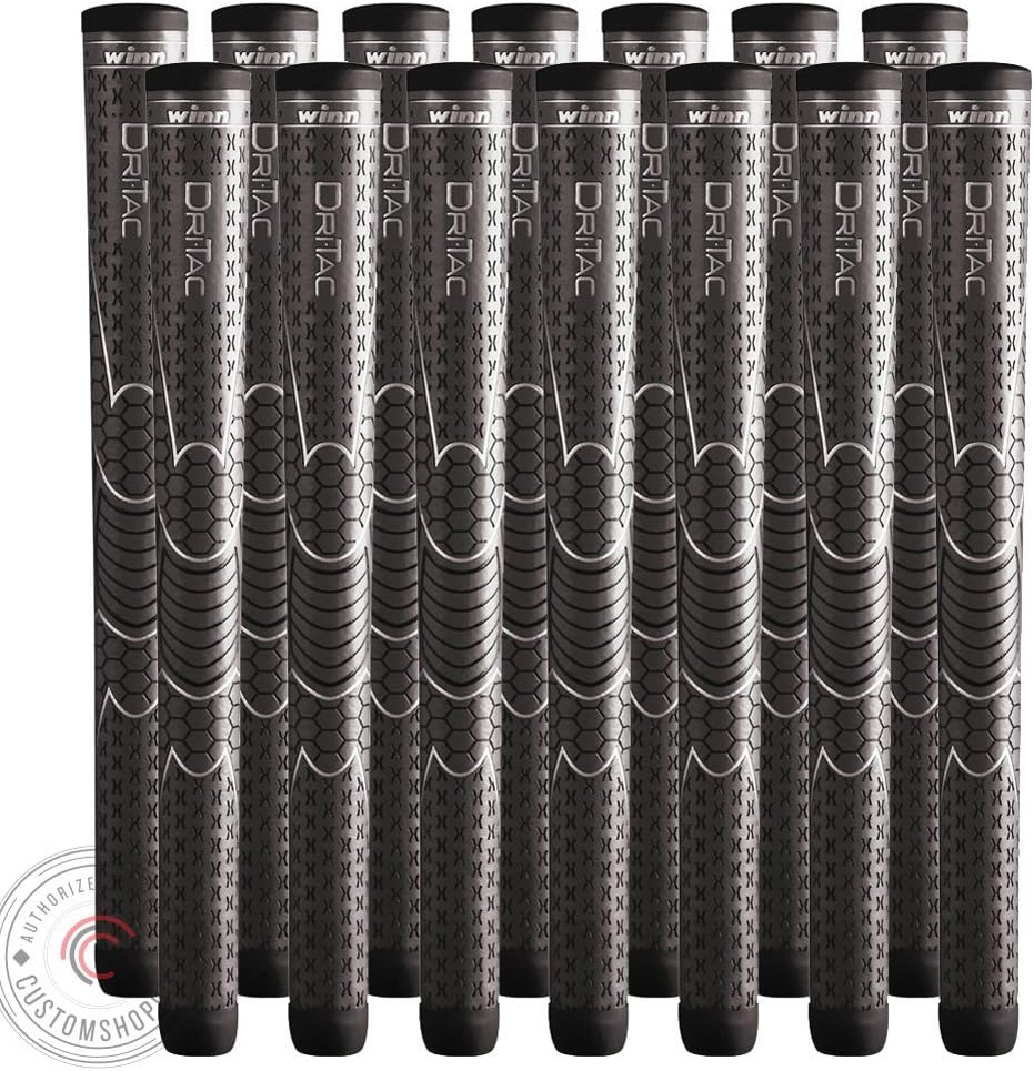 Winn Set of 9 DriTac Oversize AVS Gray Golf Grip - Dri-Tac!