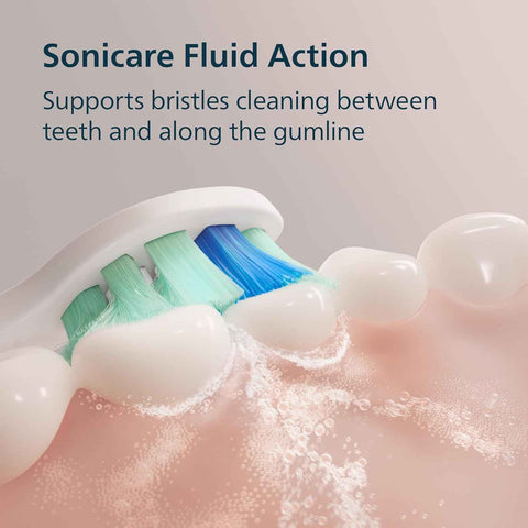 Philips Sonicare 4100 Rechargeable Electric Toothbrush, 1 Brush Head, Black | 700% More Plaque Removal¹, Pressure Sensor, 2 Brush Settings, 2-Minute Guided Timer, 14-Day Battery, HX3681/24