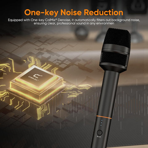COMICA Revo S Wireless Handheld Microphone for iPhone17/16 Android Phone PC