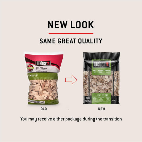 Weber® Apple Wood Chips, Outdoor Cooking Fuel, 2 lb