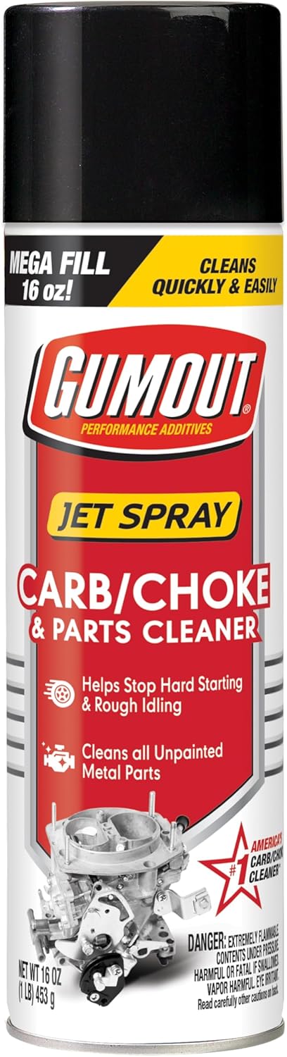 Gumout (800002230-12PK) Carb and Choke Cleaner Jet Spray - 16 oz., (Pack of 12)