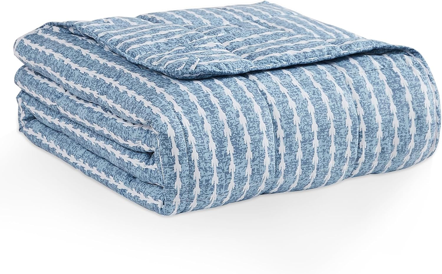 L'AGRATY Weighted Lap Blanket 7lb: Small Weighted Blankets for Adults Portable Travel - Cooling Pad Blanket for Relaxation Sleeping - Cozy Lap Washable All-Season(29" x 24")