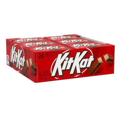 KIT KAT Milk Chocolate Wafer Candy Bars, 1.5 oz, 36 ct