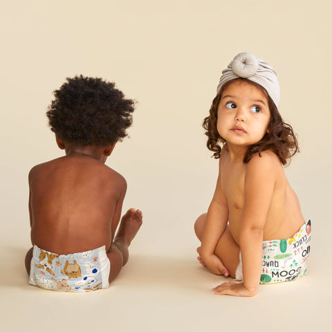 The Honest Company Clean Conscious Diapers | Plant-Based, Sustainable | Barnyard Babies + It’s A Pawty | Club Box, Size 7 (41+ lbs), 32 Count