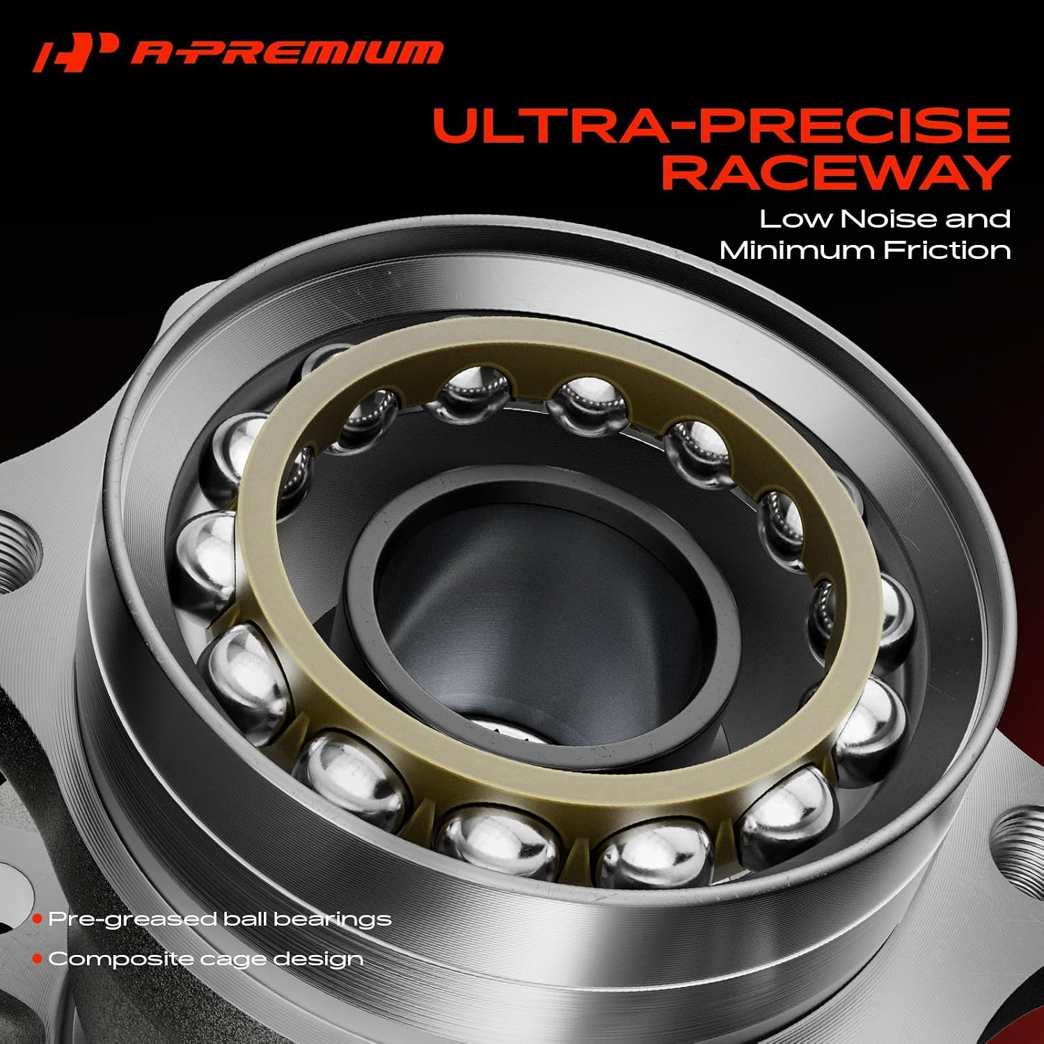 A-Premium 2 x Wheel Bearing and Hub Assembly with 5-Lug