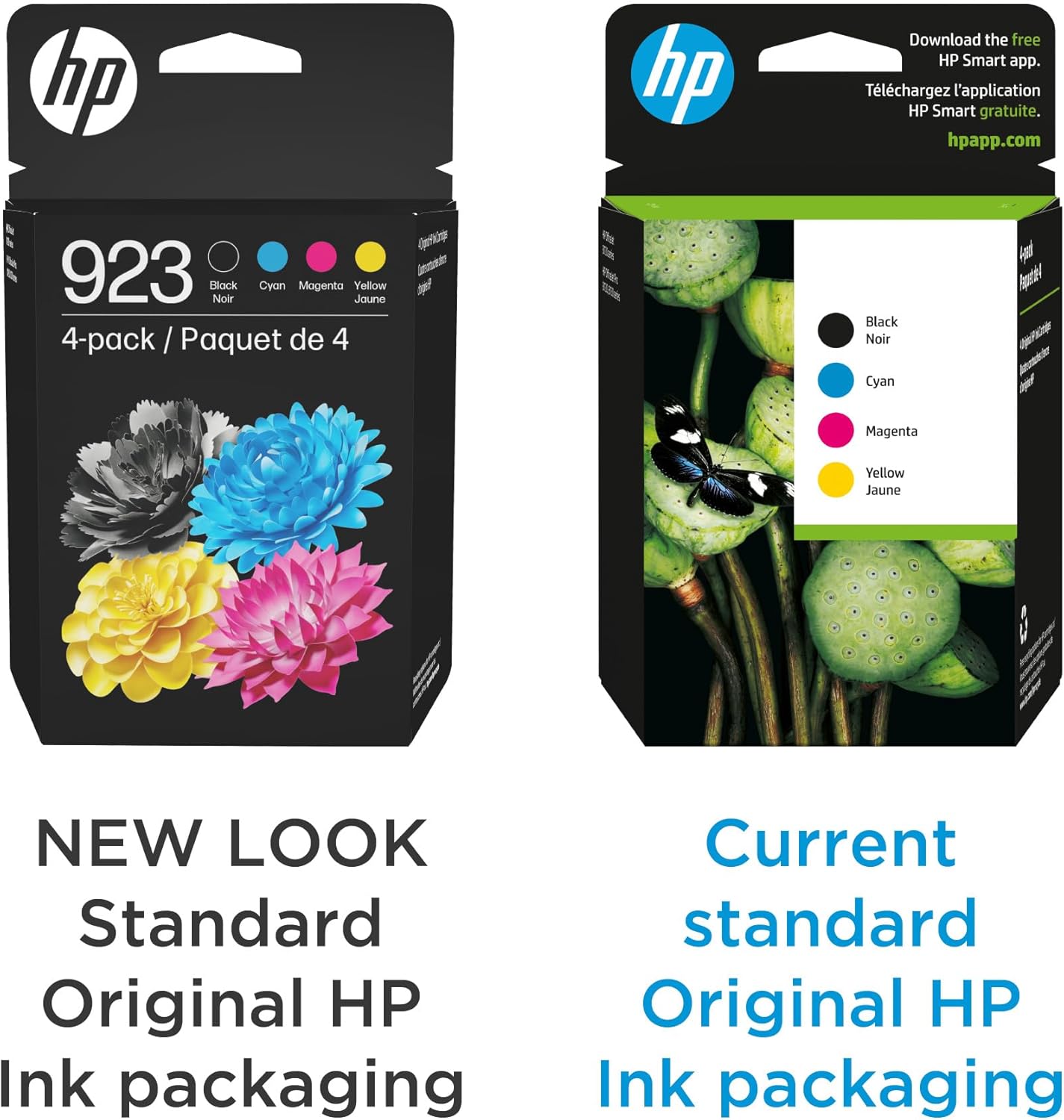 HP 923 Black, Cyan, Magenta, Yellow Ink Cartridges (4-Pack) | Works with OfficeJet 8120, Pro 8130 Series | 6C3Y6LN