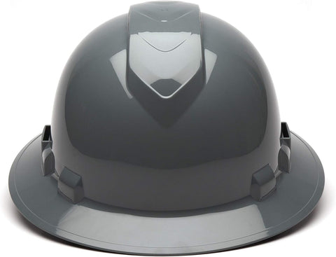 Pyramex Ridgeline Full Brim Hard Hat 4 Point Ratchet Vented