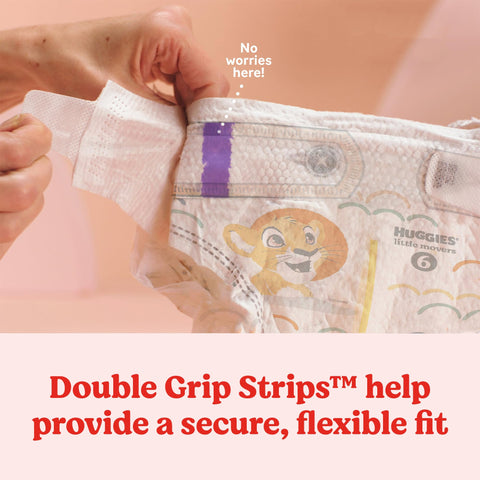 Huggies Size 8 Diapers, Little Movers Baby Diapers, Size 8 (46+ lbs), 34 Count