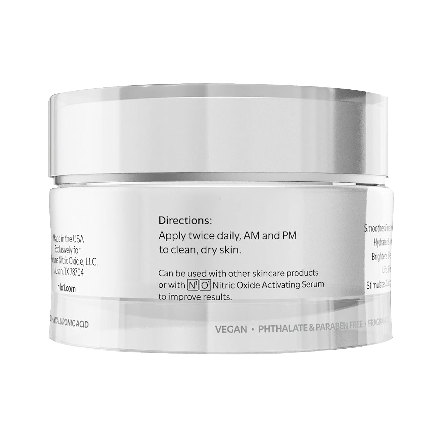 N1O1 Nitric Oxide Face Cream, Anti Aging Skincare Routine, 1.75 oz