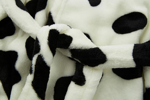 Kids Hooded Bathrobe Flannel Pajamas Dressing Gown for Boys Girls