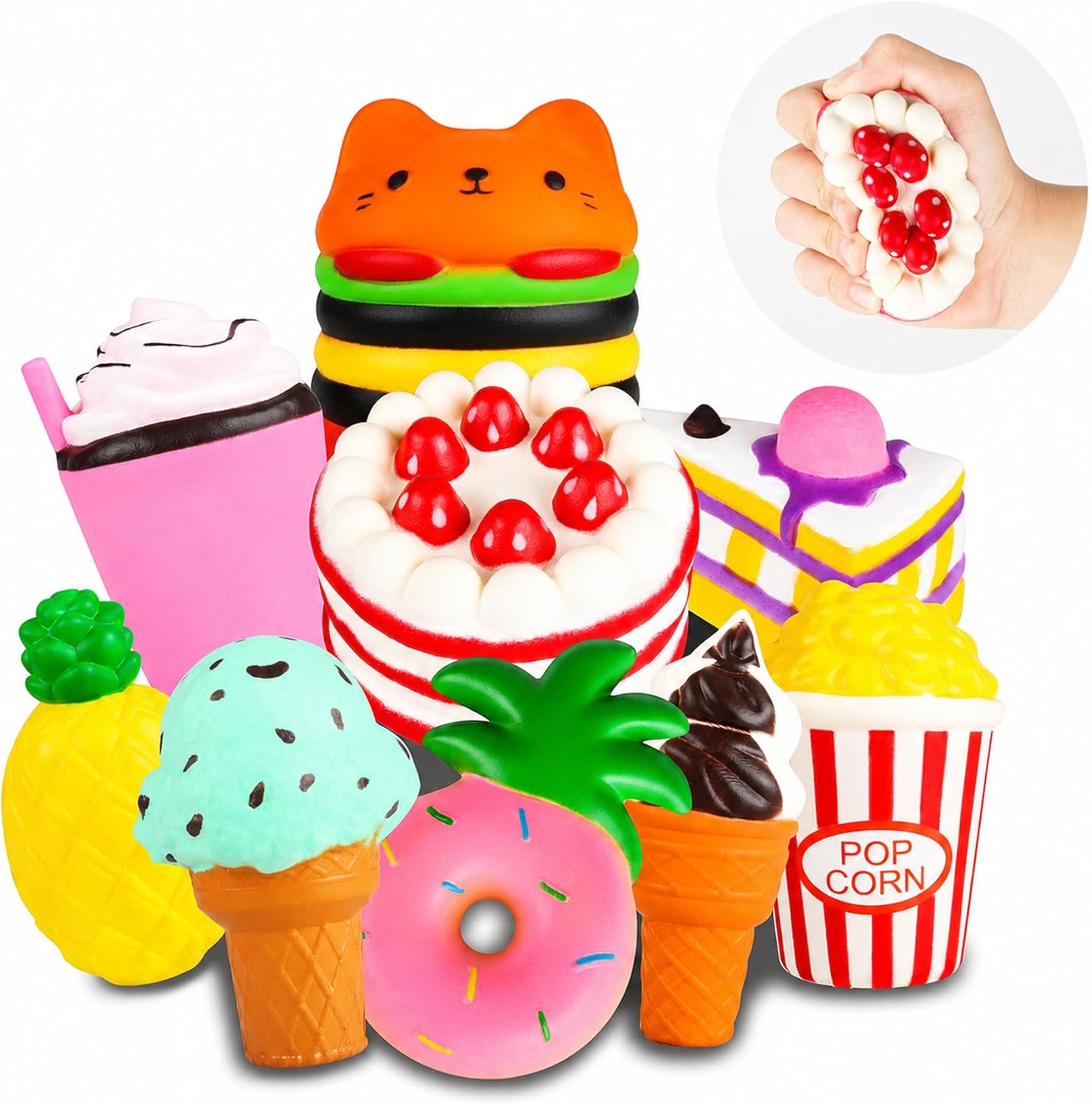 YOYI Slow Rising Squishy Toys, Jumbo Food Squishies Set