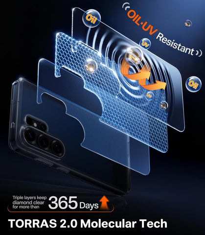 TORRAS for Samsung Galaxy S26 Ultra Case Clear, 2026 Upgraded Non-Yellowing