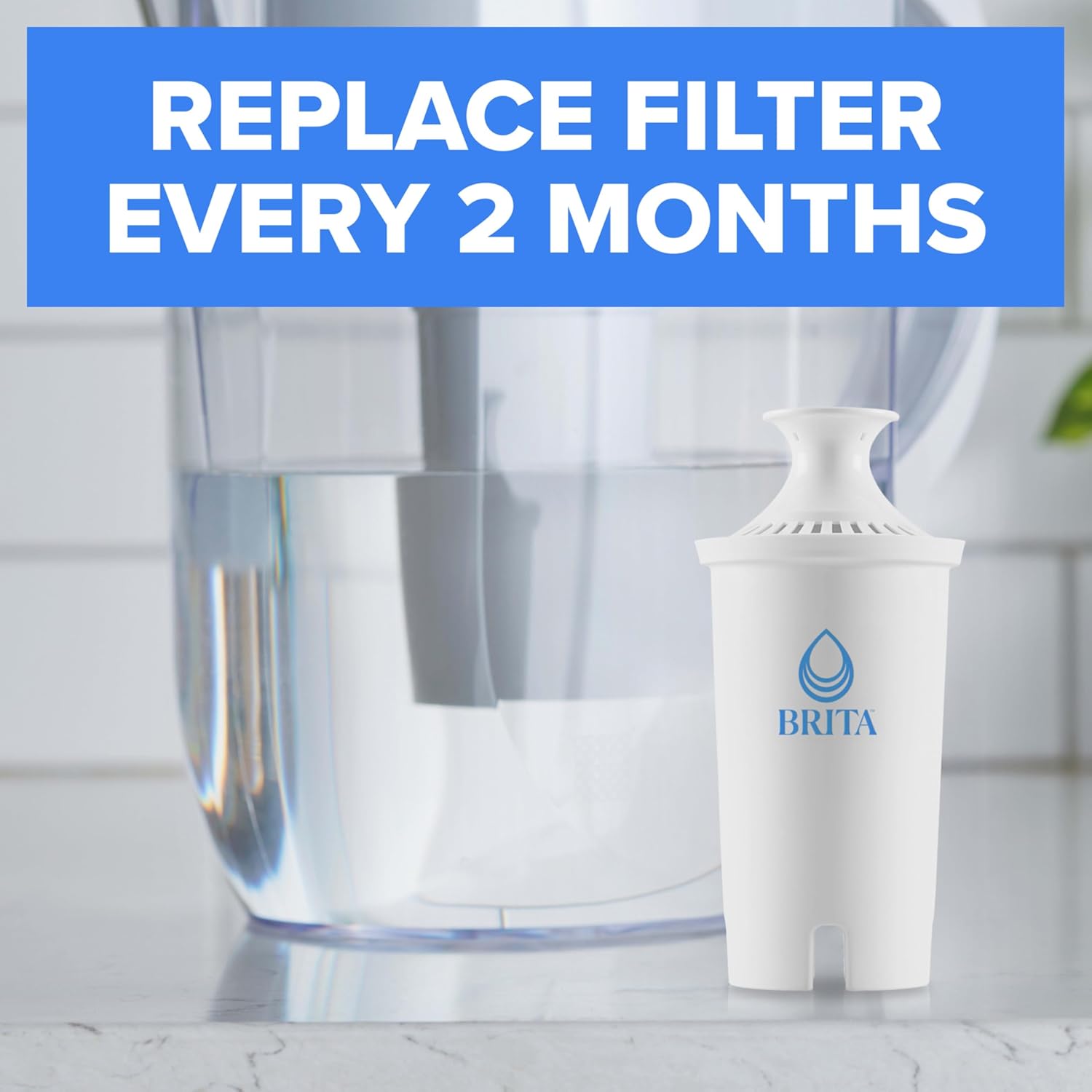 Brita Original Replacement Water Filter, Pitchers and Dispensers, 3 Pack