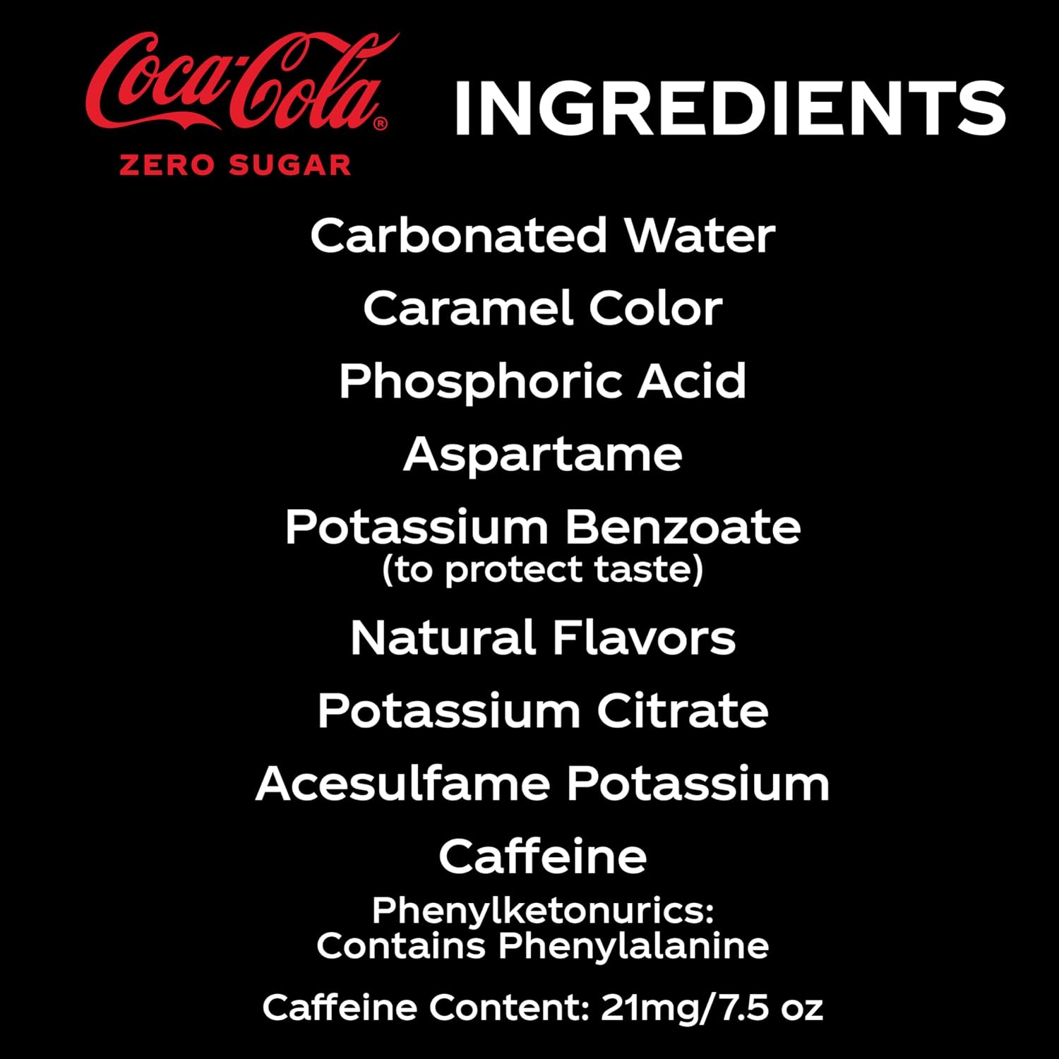 Coca-Cola Zero Sugar Soda Soft Drink Mini Cans, 7.5 fl oz, 6 Pack