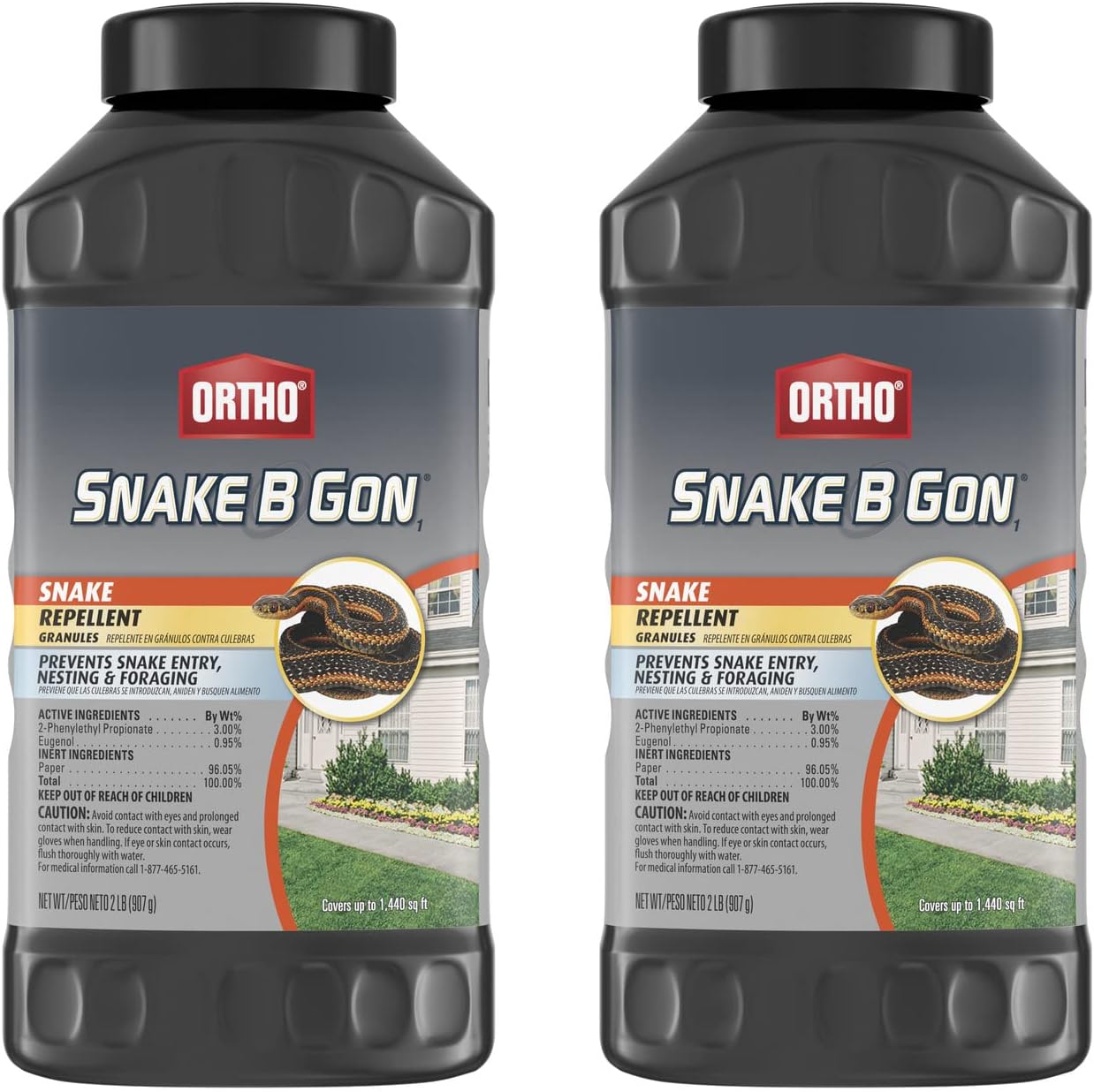 Ortho Snake B Gon1 Snake Repellent Granules, 2 lbs. (2-Pack)